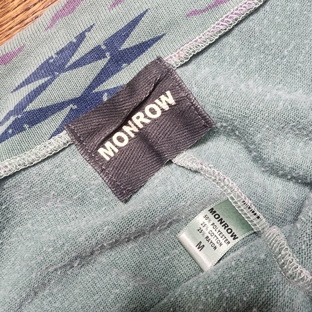 Monrow Aztec Pattern Joggers Size Medium - Picture 3 of 5